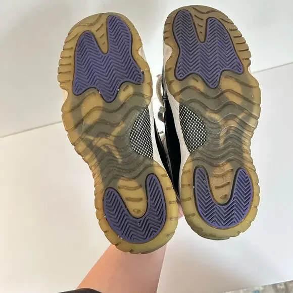 Nike Air Jordan Retro 11 Concord Youth Shoes Black White - Picture 8 of 10